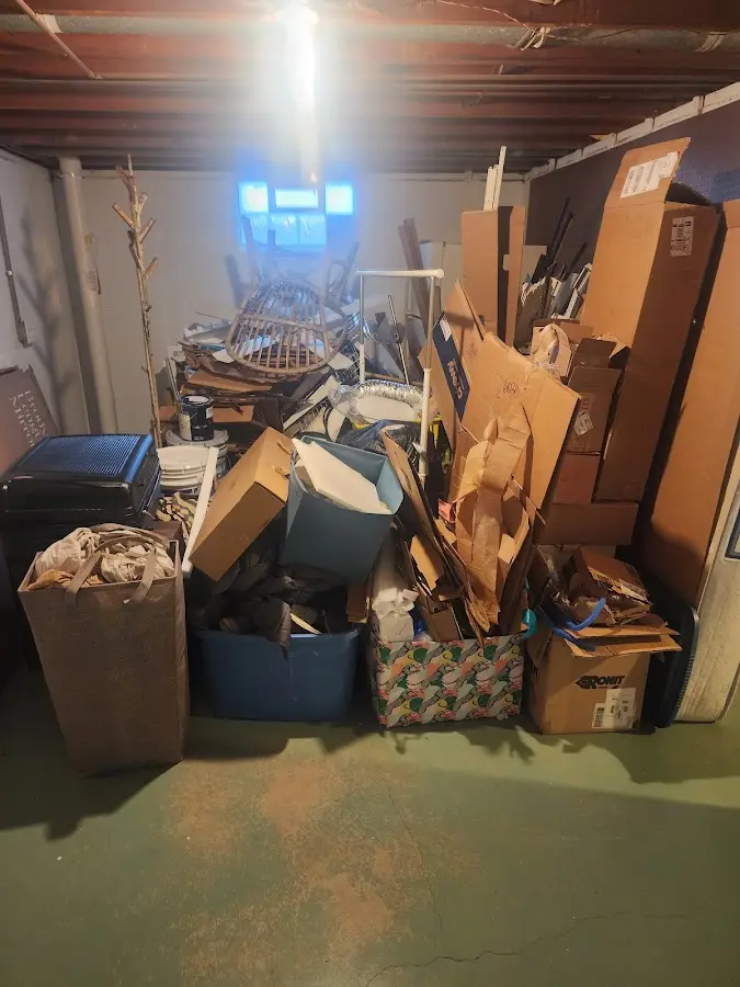 Roll-off dumpster container at job site for 20 Yard Dumpster Rental in Centerton